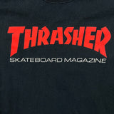 Thrasher Magazine T Shirt Mens Medium Black Skateboard Spell Out Graphic Tee