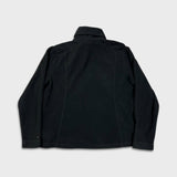 Vintage Y2K Tommy Hilfiger Fleece Mens Large Black Flag Full Zip Jacket