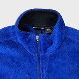 Vintage 90s Patagonia Synchilla Fleece Mens Medium Blue Deep Pile USA 1/2 Zip Jacket