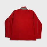 Patagonia Fleece Mens Medium Red Outdoor Pullover 1/4 Zip Jacket