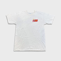 Vintage 90s Canadian Postal Challenge T Shirt Mens Large White Faded Graphic Tee