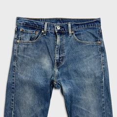 Levi's 505 Jeans Mens 32x32 Blue Regular Fit Straight Leg Medium Wash Denim Pants