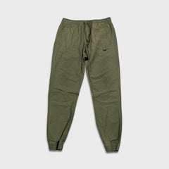 Nike Sportswear Track Pants Mens Large Green Woven Swoosh Taper Leg