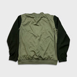 Nike Sportswear Fleece Mens Medium Green Embroidered Swoosh Standard Fit Pullover Jacket