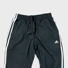 Adidas Track Pants Mens Small Black Essentials 3 Stripes Trefoil Athletic Jogger