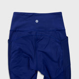 Lululemon Fit Physique Tight Womens Size 4 Blue Mesh Gym Yoga Pilates Leggings