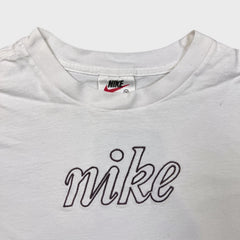 Vintage 90s Nike Sportswear T Shirt Mens Medium White USA Short Sleeve Tee