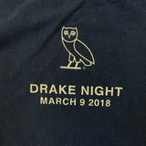October's Very Own x Toronto Raptors Shirt Mens Large Black OVO NBA Long Sleeve