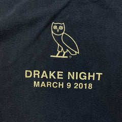 October's Very Own x Toronto Raptors Shirt Mens Large Black OVO NBA Long Sleeve