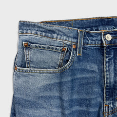 Levi's 511 Jeans Mens 36x30 Blue Slim Fit Mid Rise Medium Wash Faded Denim Pants