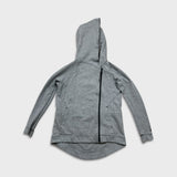 Nike Tech Fleece Hoodie Womens Medium Gray Swoosh Full Zip Cap Sweater