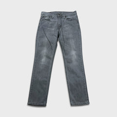 Levi's 511 Jeans Mens 32x30 Gray Slim Fit Stone Wash Stretch Mid Rise Denim Pants
