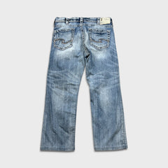 Silver Jeans Co. Grayson Mens 36x29 Blue Relaxed Fit Straight Leg Light Wash Denim Pants