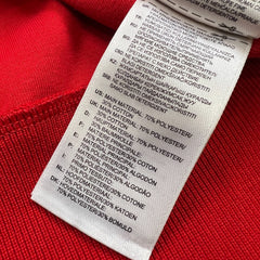 Adidas Original Track Top Mens XL Red 3 Stripe Trefoil Full Zip Tracksuit