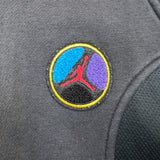 Vintage Y2K Nike Air Jordan Hoodie Mens Medium Black Full Zip Jumpman Sweater