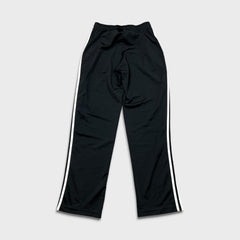 Adidas Track Pants Mens Small Black 3 Stripes Spell Out Training Athletic Jogger