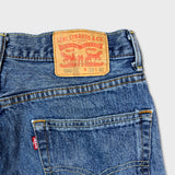 Levi's 550 Jeans Mens 33x32 Blue Relaxed Fit Straight Leg Medium Wash Baggy Denim Pants