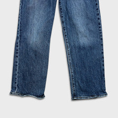 Levi's Ribcage Straight Ankle Jeans Womens 28x27 Blue High Rise Medium Wash Denim Pants