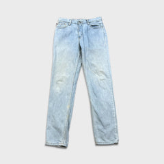 Ralph Lauren Jeans Womens 30x31 Blue Light Wash Slim Taper Denim Pants