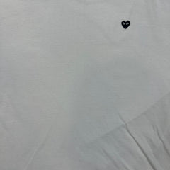 Comme des Garcons Play T Shirt Mens XL White CDG Heart Short Sleeve Tee