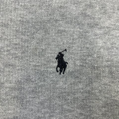 Polo Ralph Lauren Sweatshirt Mens XL Gray Pony 1/4 Zip Casual Pullover Sweater