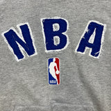 Vintage NBA Hoodie Mens 2XL Gray Basketball Sportswear Y2K Hooded Sweatshirt Pullover