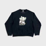 FW23 KAWS x Uniqlo Companion Sweatshirt Mens Large Black Pullover