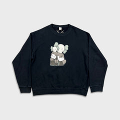 FW23 KAWS x Uniqlo Companion Sweatshirt Mens Large Black Pullover