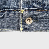 Levi's Type III Denim Jacket Mens Large Blue Medium Wash Western Trucker