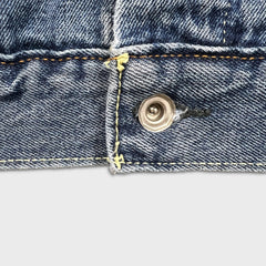 Levi's Type III Denim Jacket Mens Large Blue Medium Wash Western Trucker