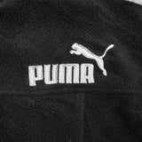 Vintage 90s PUMA Fleece Women XS Black Full Zip Outdoor Jacket