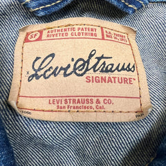 Signature by Levi Strauss Denim Type III Jacket Mens Medium Blue Coat Trucker
