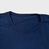 Vintage Y2K Blank T Shirt Mens Medium Blue Faded Classic Basic Short Sleeve Tee