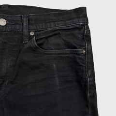 Levi's 511 Jeans Mens 32x31 Black Slim Fit Dark Wash Stretch Mid Rise Denim Pants