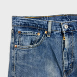 Levi's 505 Jeans Mens 32x32 Blue Regular Fit Straight Leg Medium Wash Denim Pants