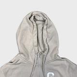 Nike Sportswear Georgetown Hoyas Hoodie Mens Large Beige 1/2 Zip University NCAA