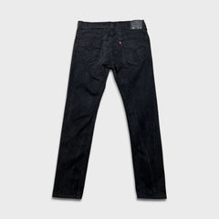 Levi's 512 Jeans Mens 36x32 Black Slim Taper Leg Dark Wash Mid Rise Stretch Denim Pants