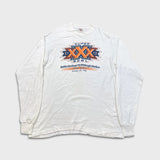 Vintage 1996 Super Bowl XXX Long Sleeve Tee Mens XL White Cowboys Steelers NFL