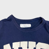 Black Chocoolate NYC T Shirt Mens Medium Blue Collegiate Arch Logo Tee
