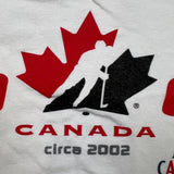 Vintage 2002 Circa Molson Team Canada T Shirt Mens XL White NHL Hockey Tee