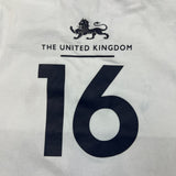 Polo Ralph Lauren Shirt Mens Medium White Great Britain Big Pony Short Sleeve