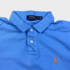 Polo Ralph Lauren Shirt Mens Large Blue Pony Casual Preppy Short Sleeve