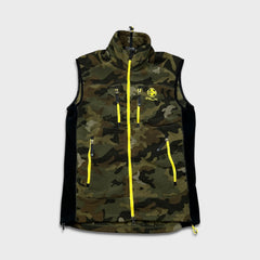 Ralph Lauren RLX Fleece Vest Mens Medium Green Camo Full Zip Outdoor Jacket