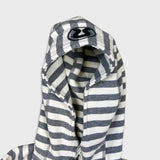 Lululemon Scuba Hoodie Womens Size 4 White Striped Full Zip Hooded Sweater