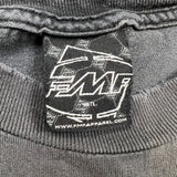Vintage Y2K FMF Intl Racing T Shirt Mens Large Black Faded Distressed Motocross Tee