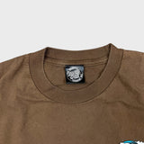 Santa Cruz T Shirt Mens Medium Brown Double Side Skateboard Graphic Tee