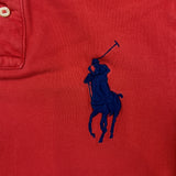 Polo Ralph Lauren Shirt Mens Small Orange Slim Fit Big Pony Casual Preppy Short Sleeve