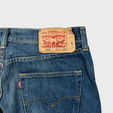 Levi's 501 Jeans Mens 34x30 Blue Original Fit Straight Leg Dark Wash Denim Pants