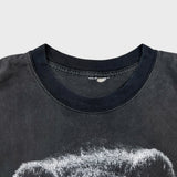 Vintage 90s Grizzly Bear T Shirt Mens Large Black Faded Distressed Animal Tee