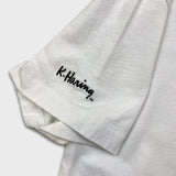 Uniqlo x Keith Haring T Shirt Mens Small White New York Short Sleeve Pocket Tee